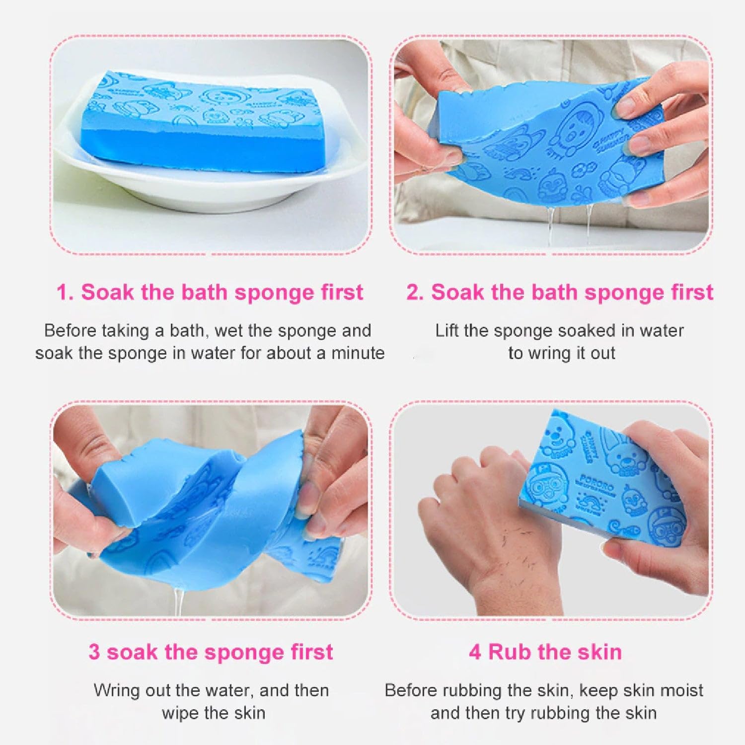 Ultra-soft Bath Scrubber Sponge (IMPORTED)