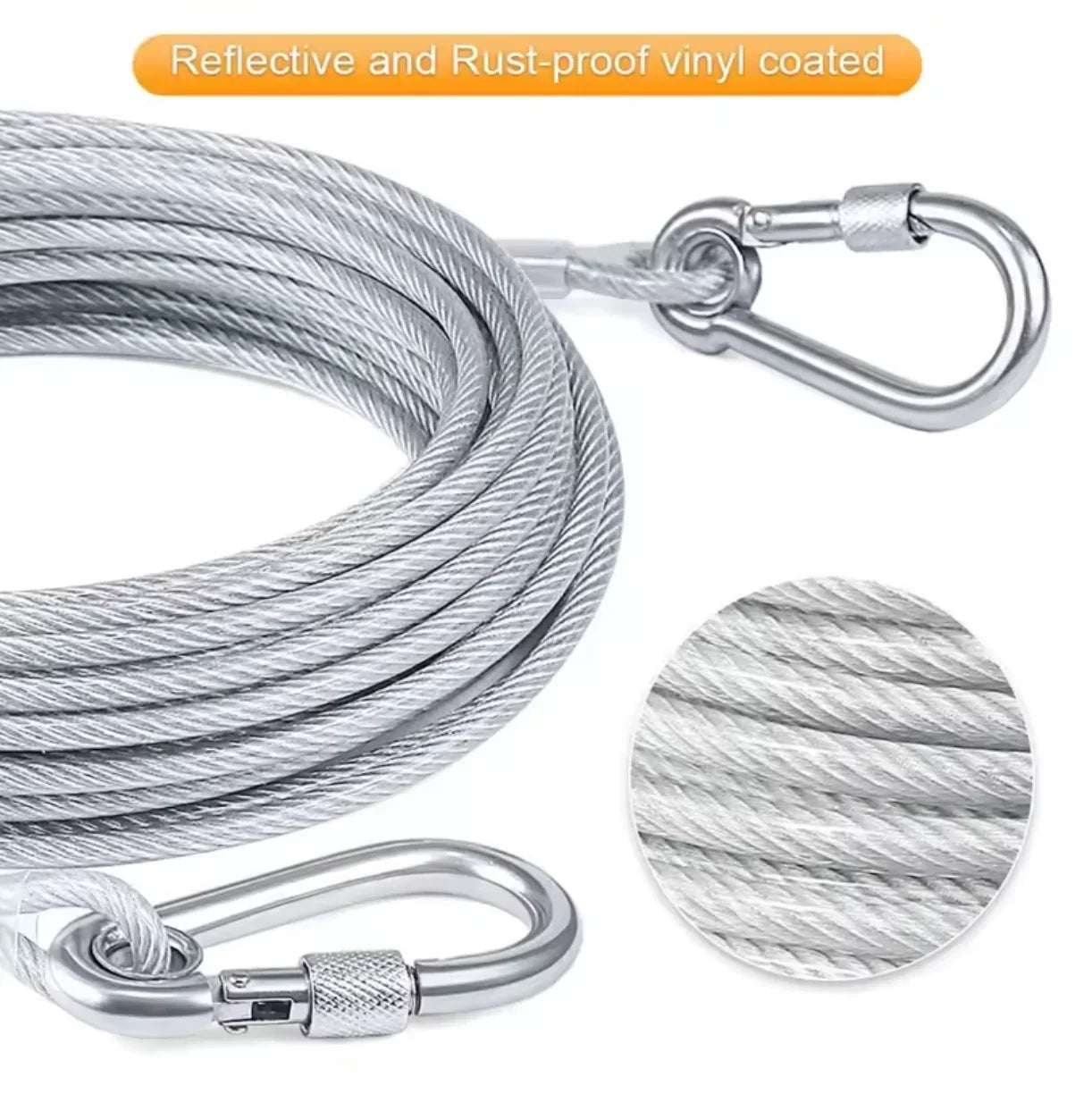 Stainless Steel Wire Rope (15 FOOT)